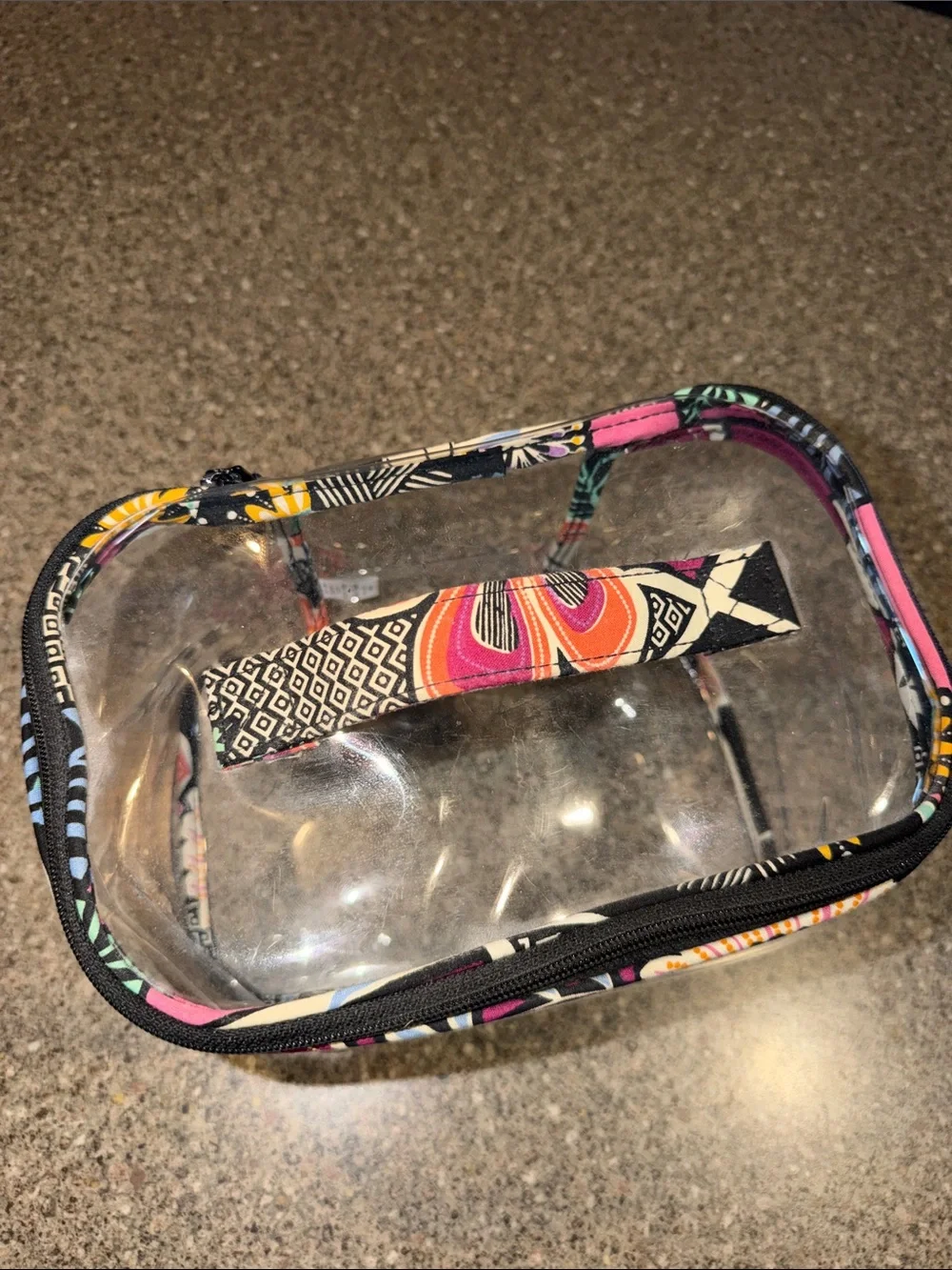 Vera Bradley Clear Cosmetic Case Bag